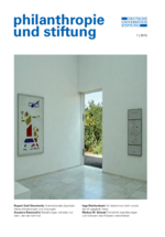 Ausgabe 01/2015 "philanthropie und stiftung"