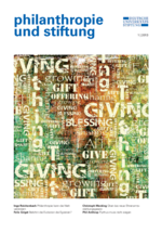 Ausgabe 01/2013 "philanthropie und stiftung"