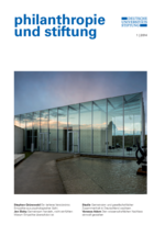 Ausgabe 01/2014 "philanthropie und stiftung"